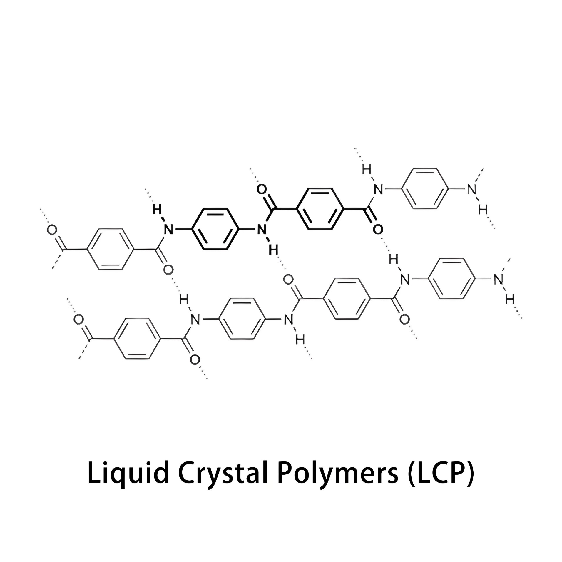 Close-up of liquid crystal polymer granules next to a precision-molded component