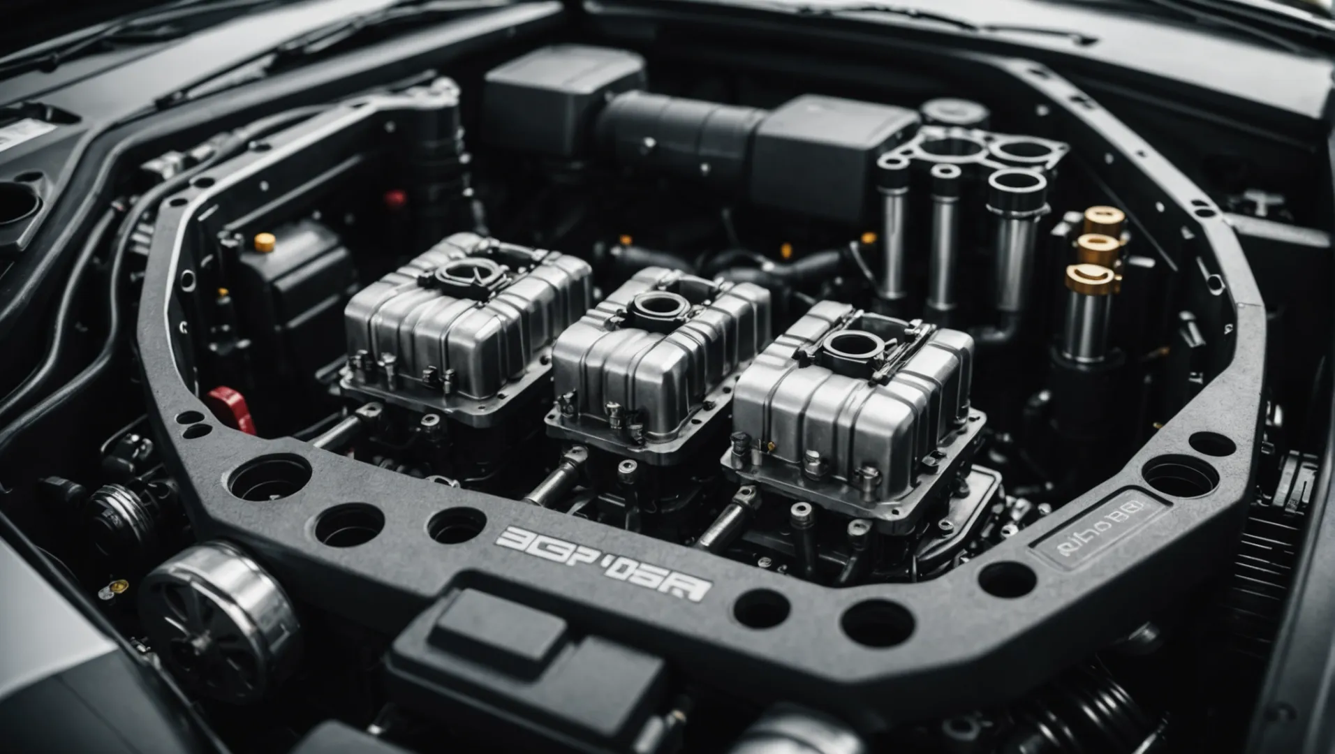 Car engine parts made from polyphthalamide showcasing heat resistance and durability.