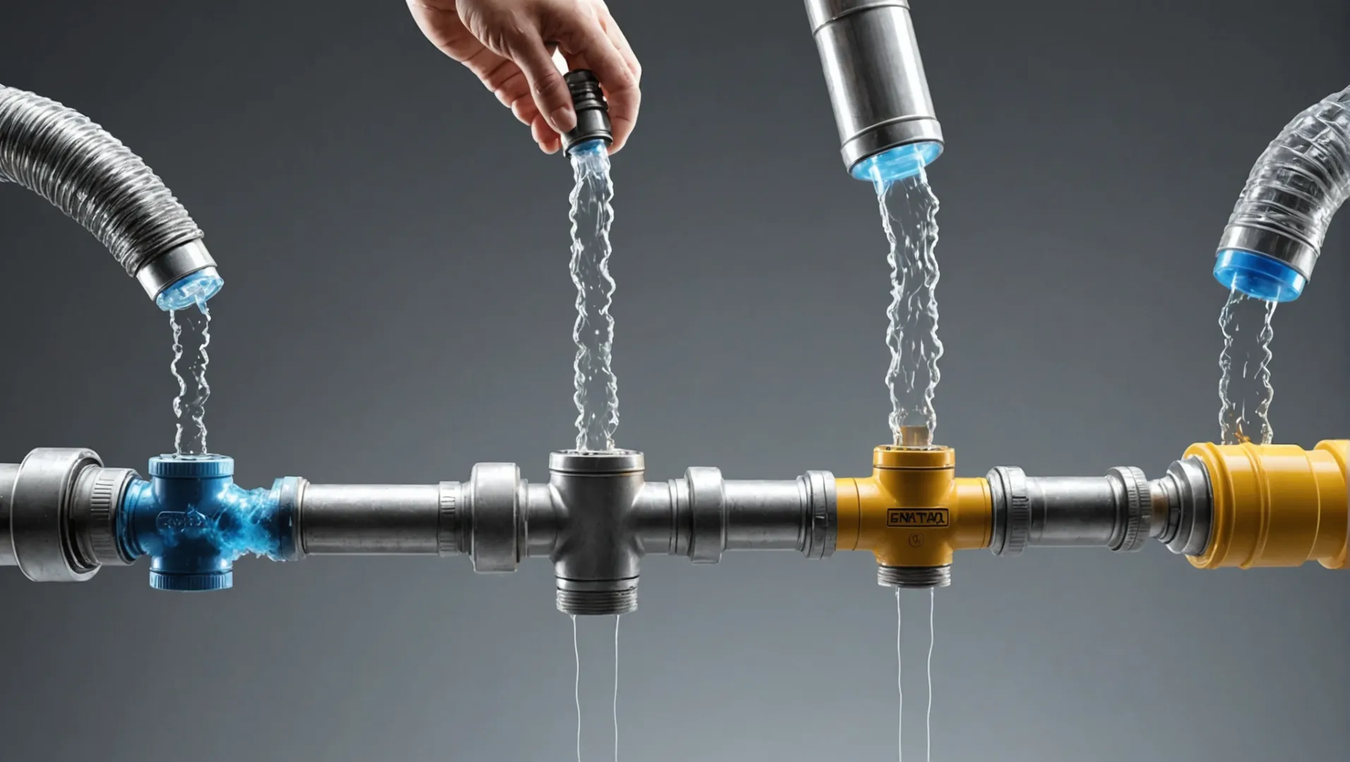 Illustration of three cleaning methods for cooling pipes: manual, chemical, and ultrasonic.