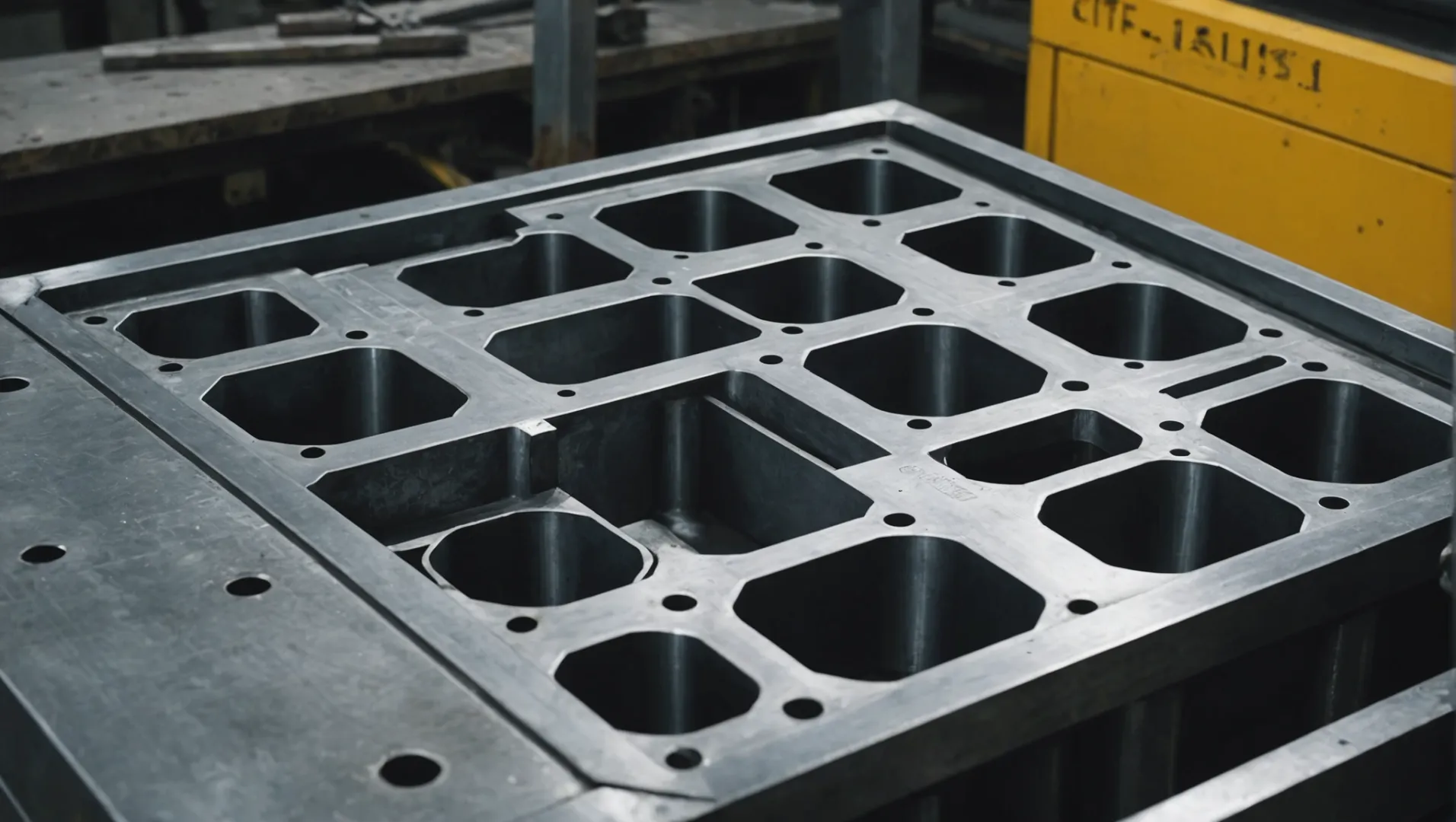 A corrosion-resistant steel mold in a manufacturing environment