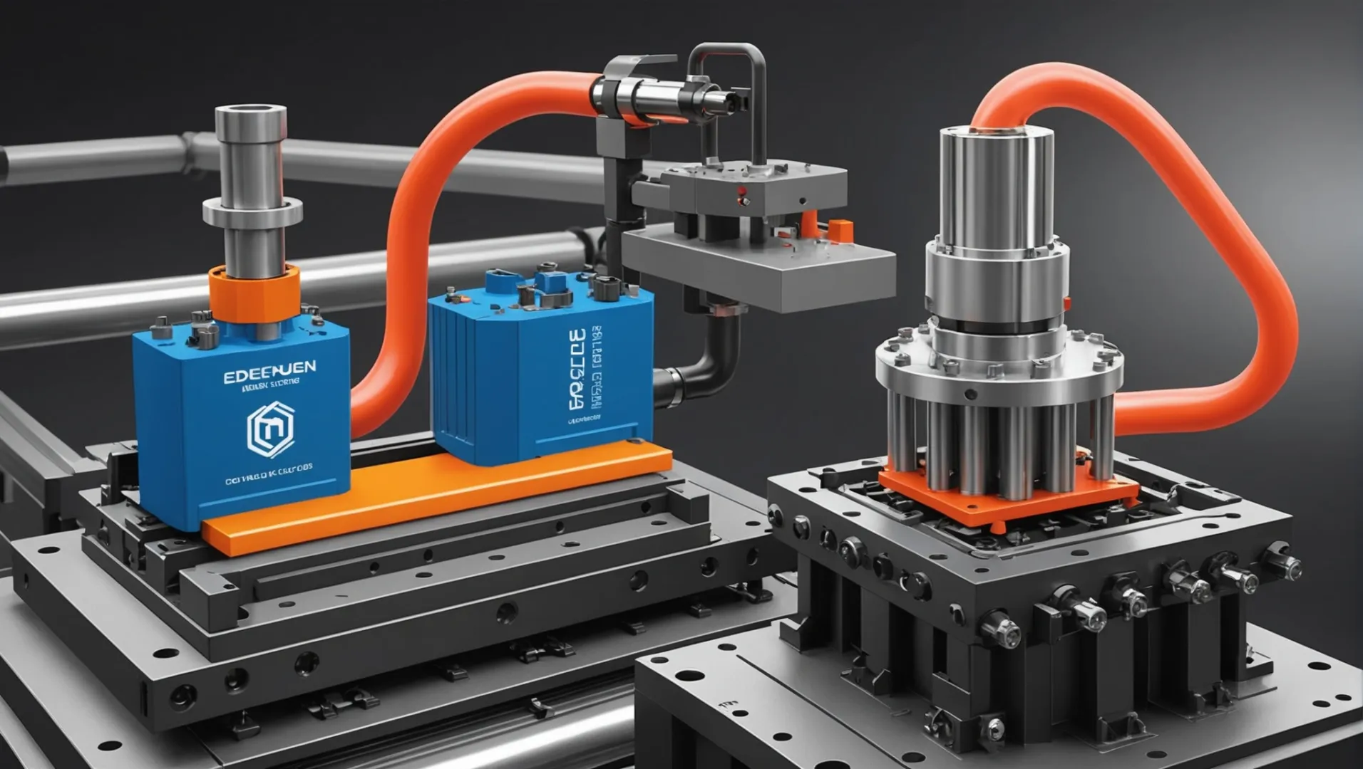 Illustration of hot and cold runner systems in injection molding