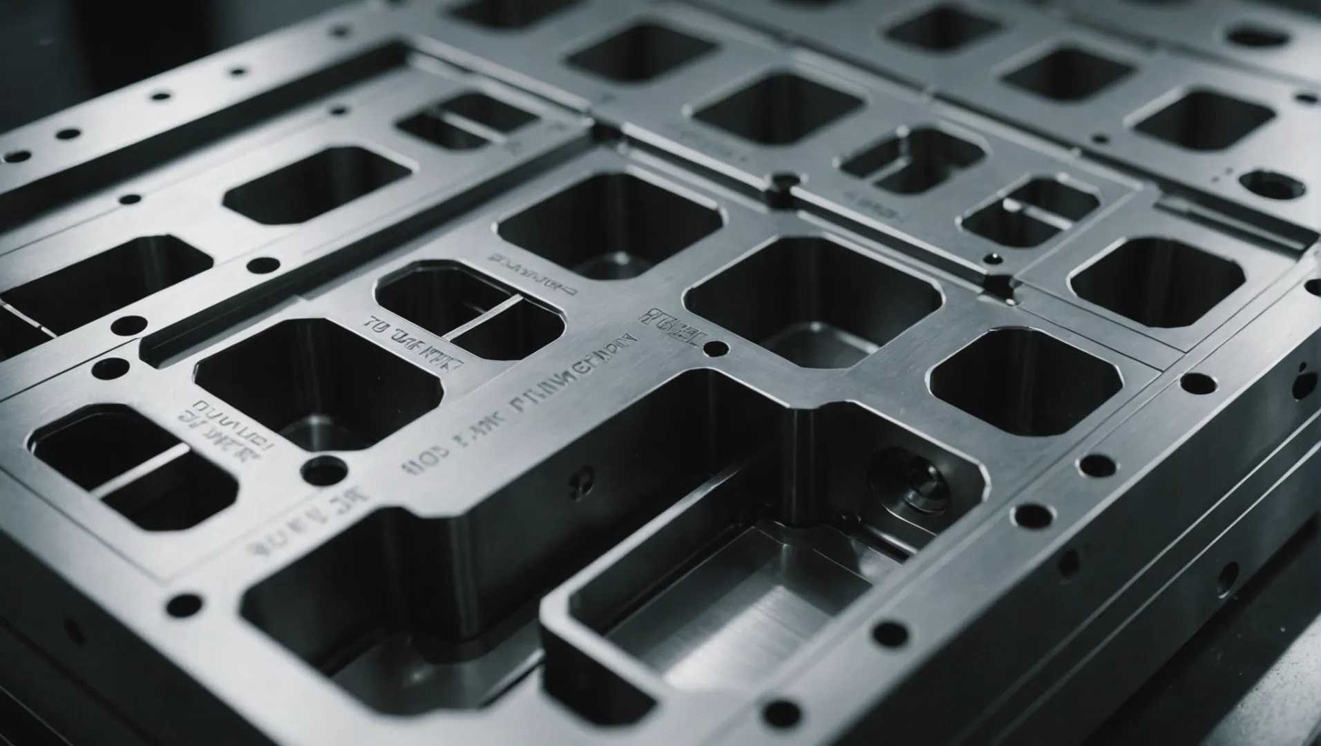 Injection mold with PVD coating close-up