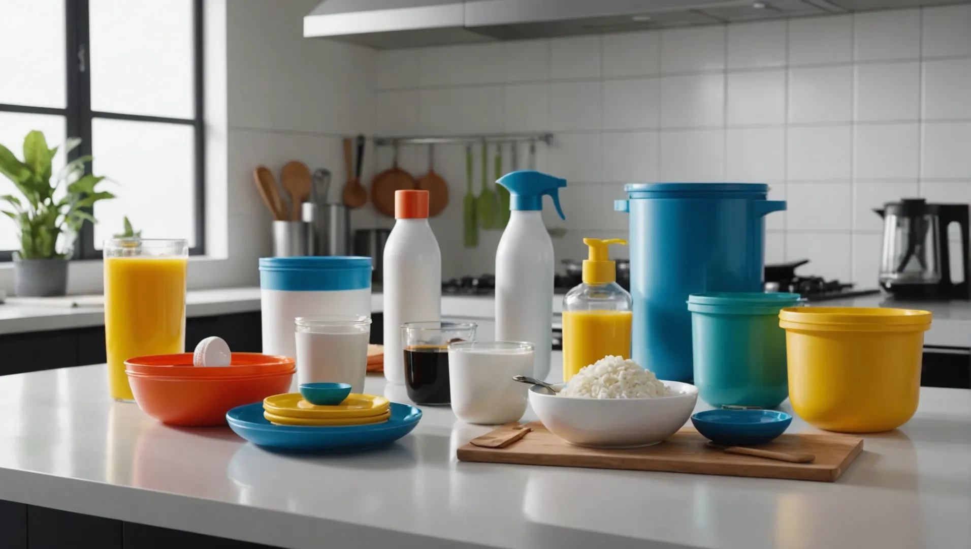 A collection of modern injection molded household products with eco-friendly design