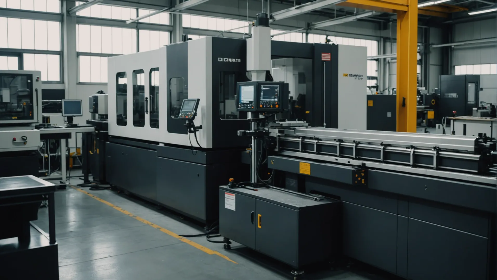 Injection molding machine with interchangeable inserts