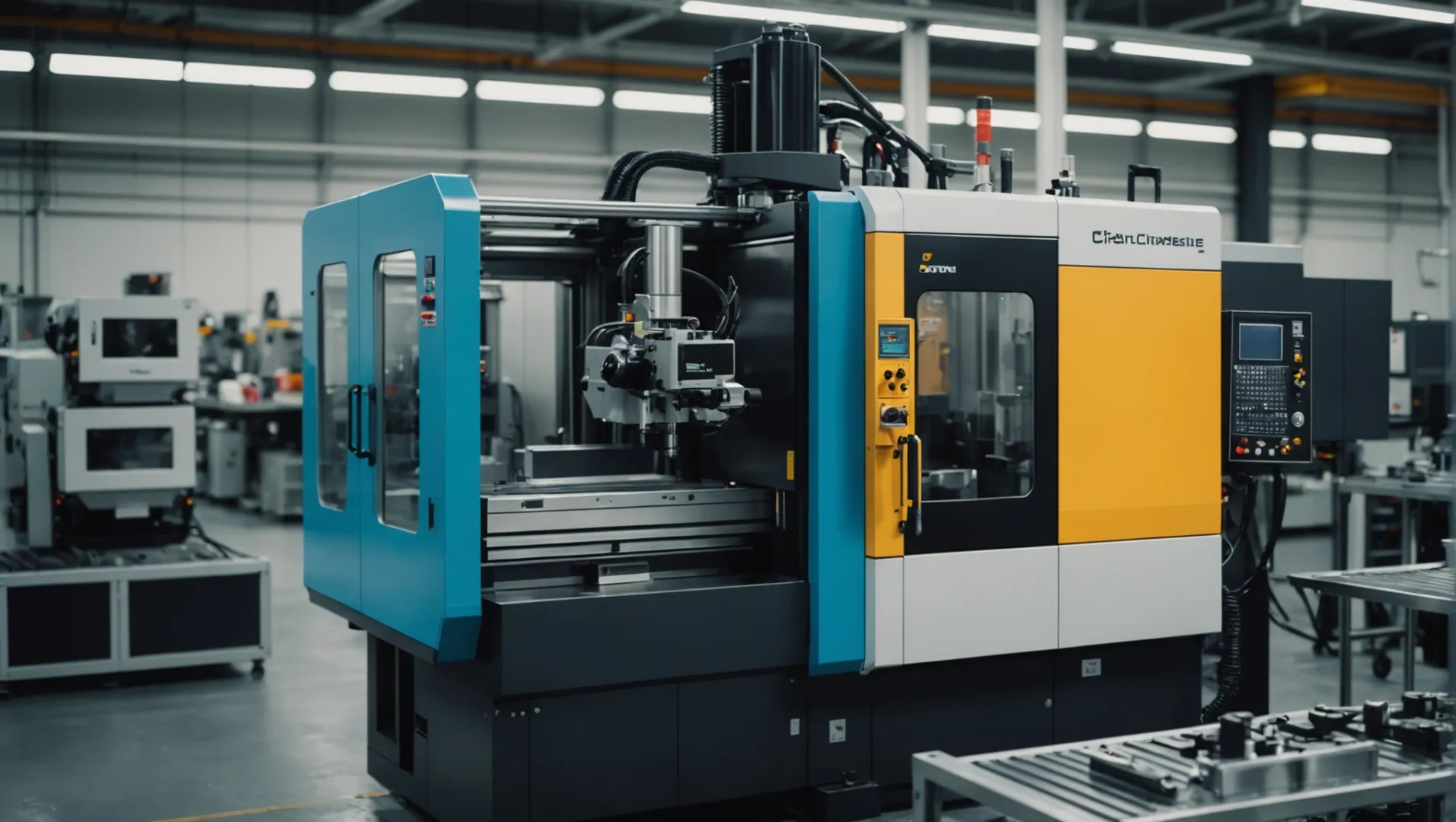 High-quality injection molding machine in operation