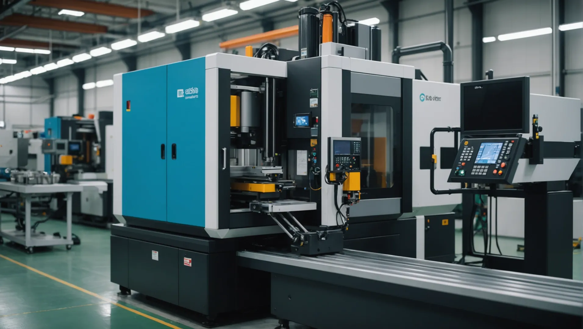 Injection molding machine with temperature control measures