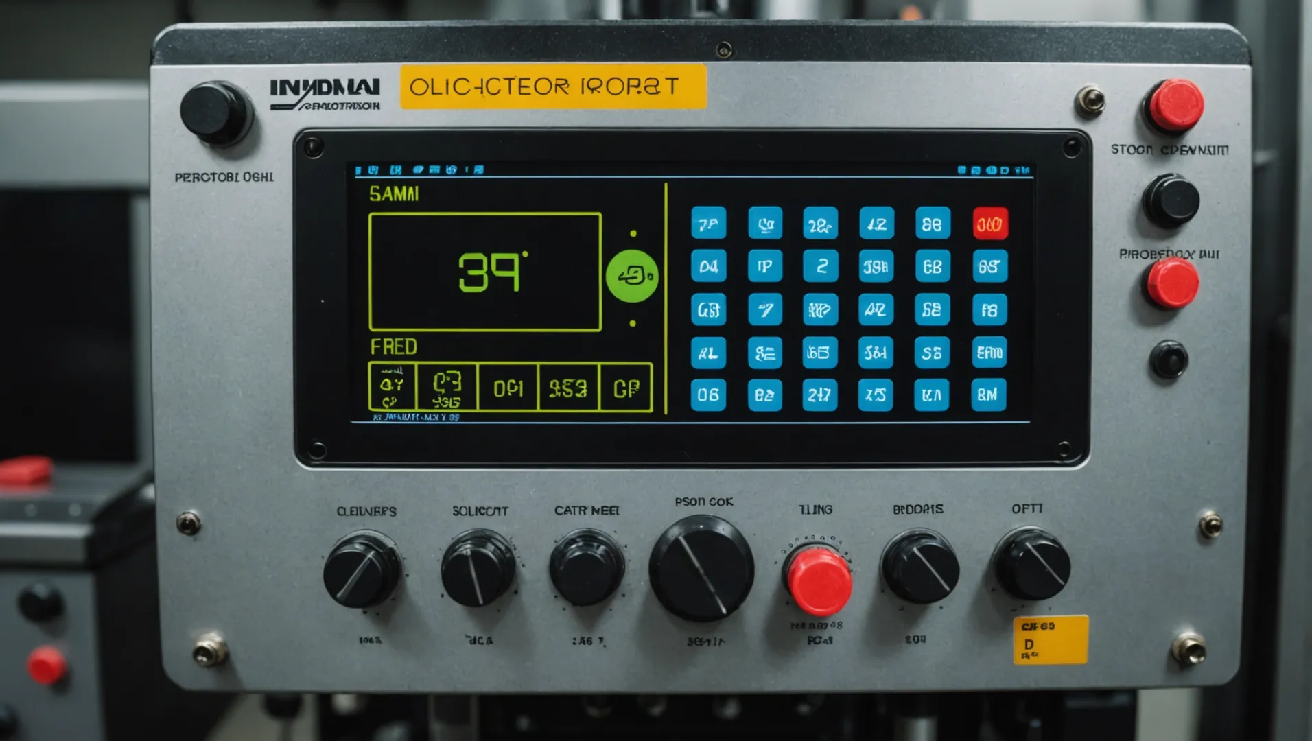 Injection molding machine settings panel with focus on clamping force adjustments.