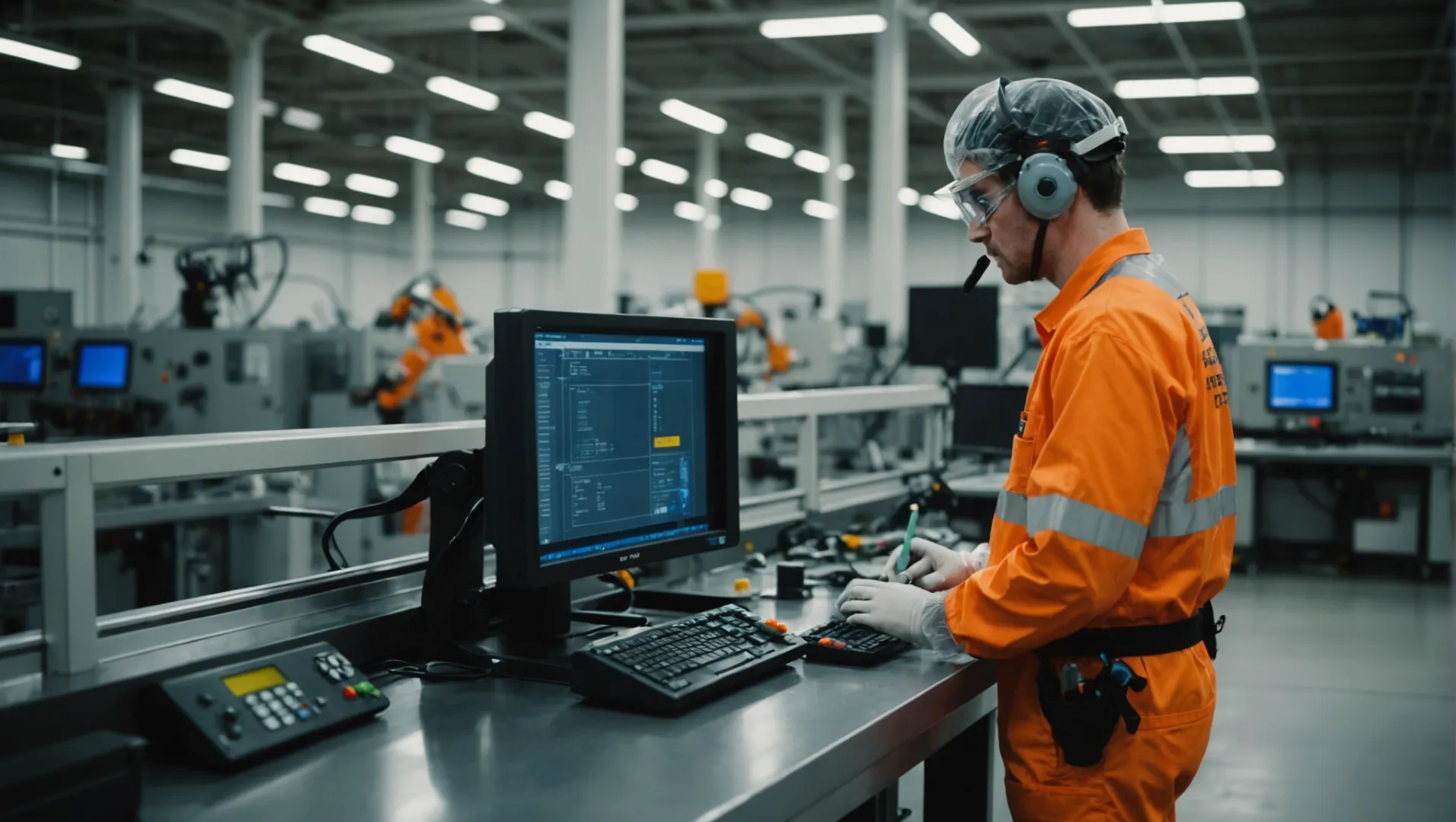 Operator training in injection molding facility