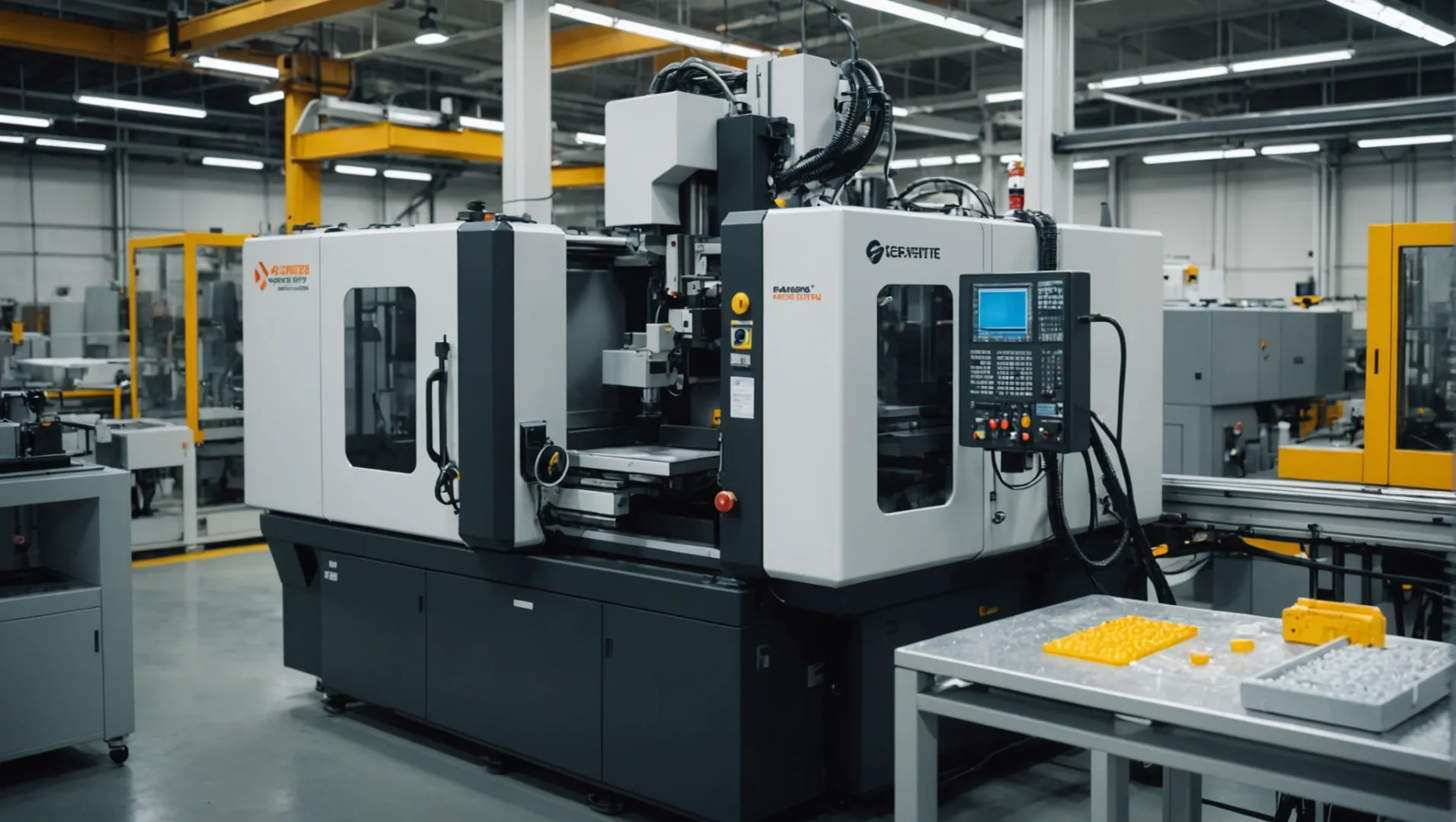 Injection molding machine with versatile molds and diverse products