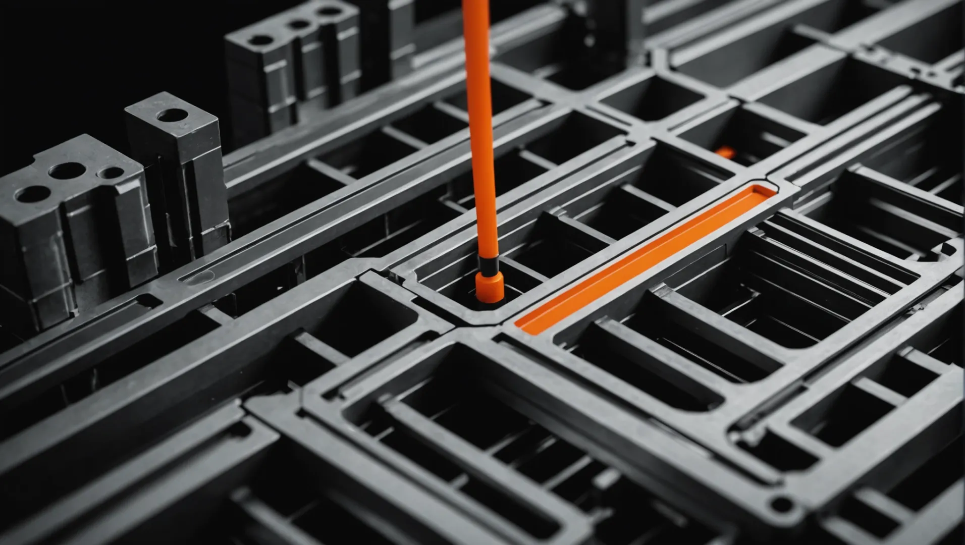 Injection molding runner system with balanced design