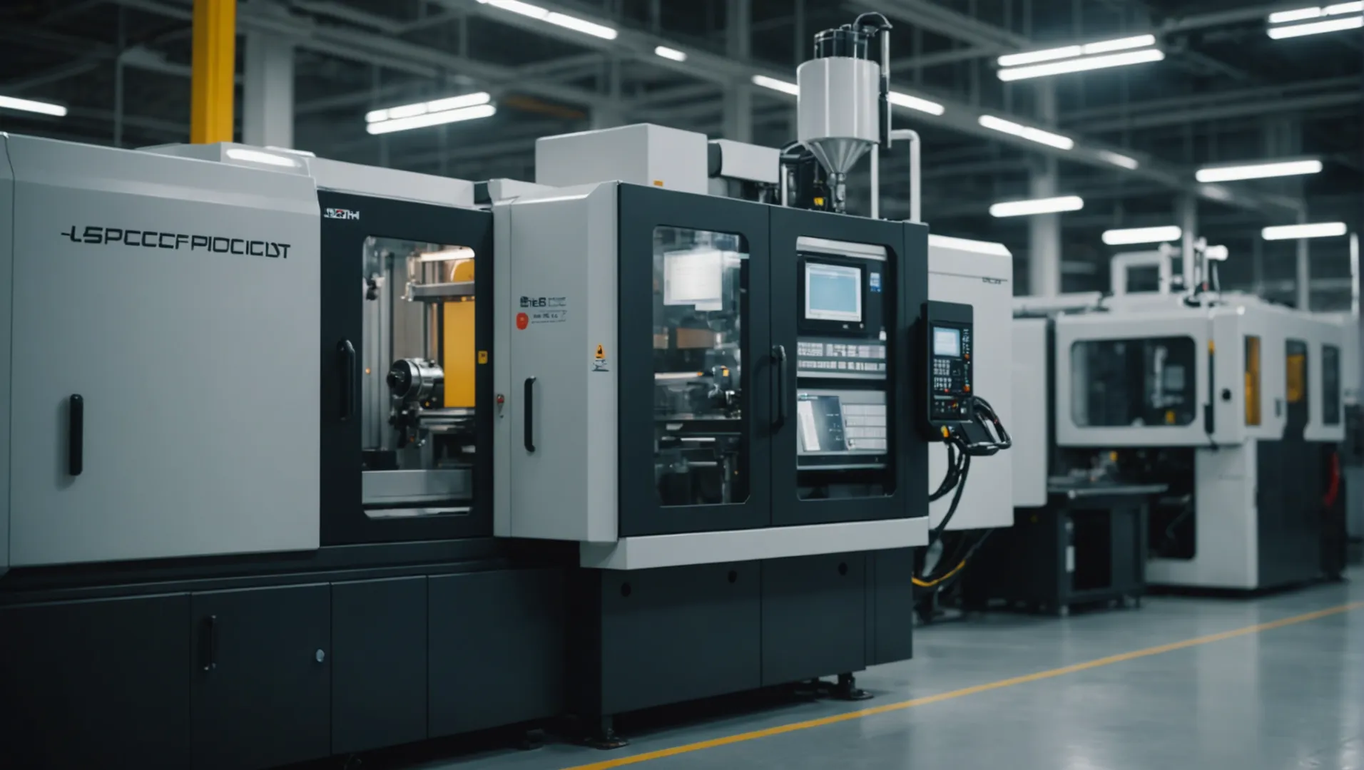 Modern injection molding machine with advanced design