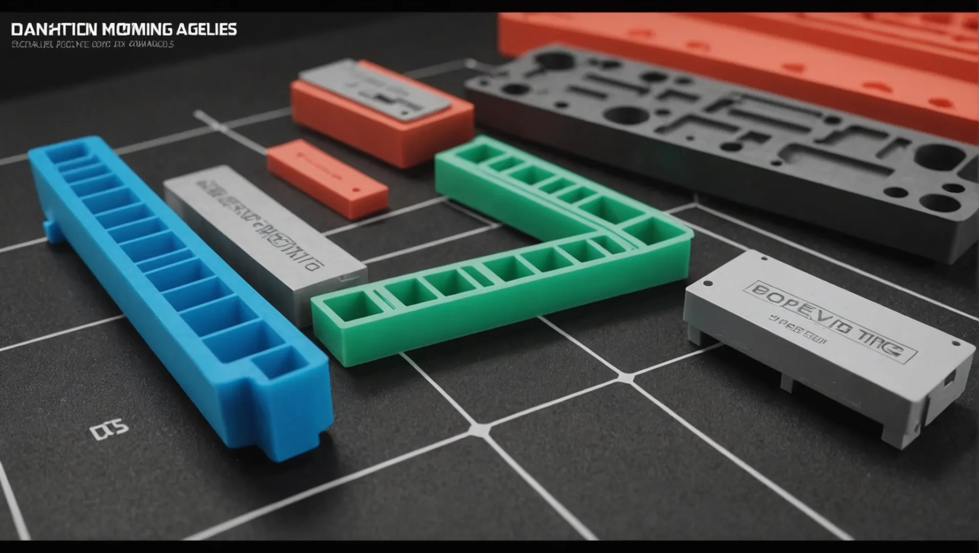 A detailed image showing different materials used in injection molding with varying draft angles based on material properties.