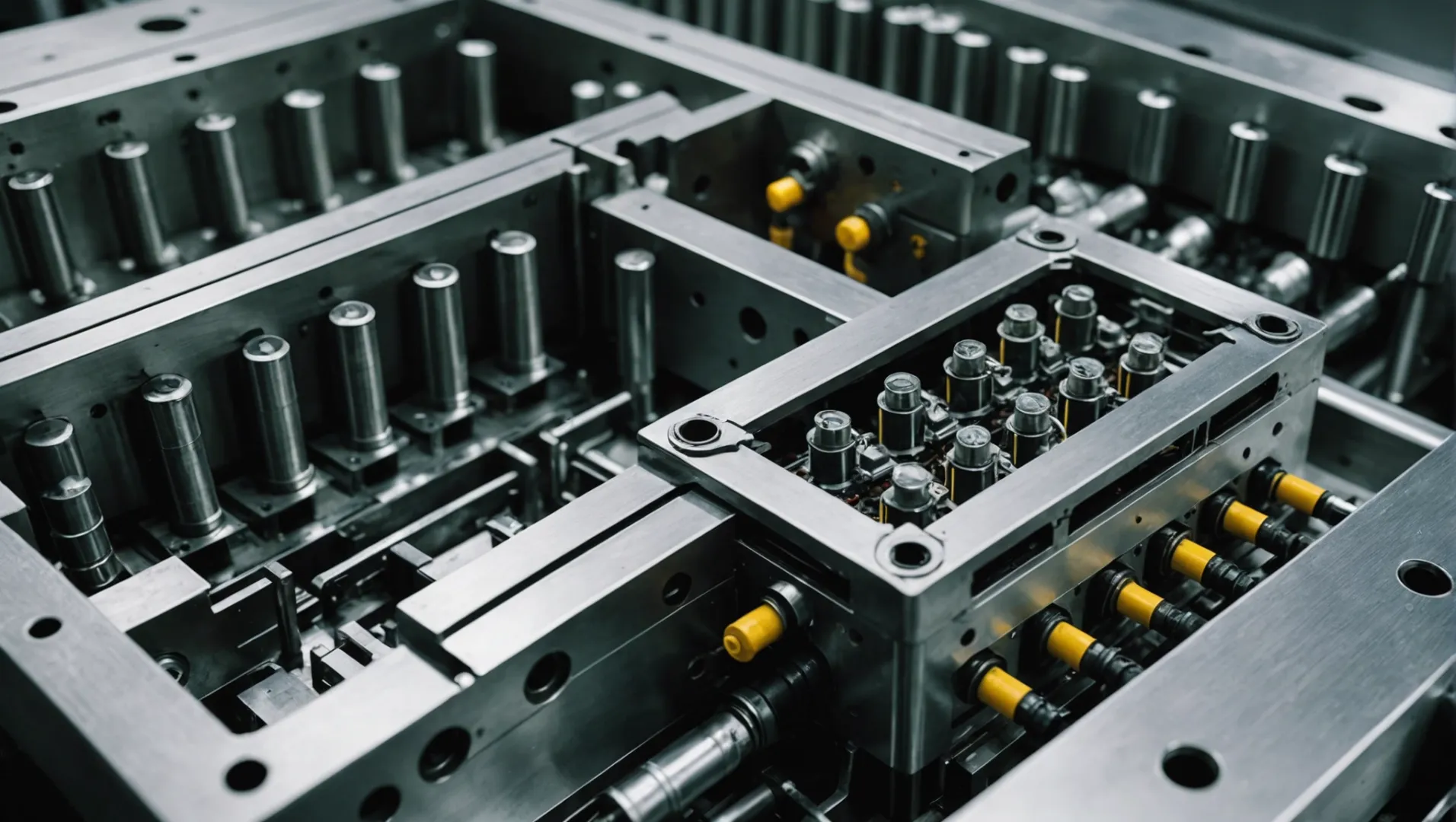 Injection mold with a multi-circuit cooling system