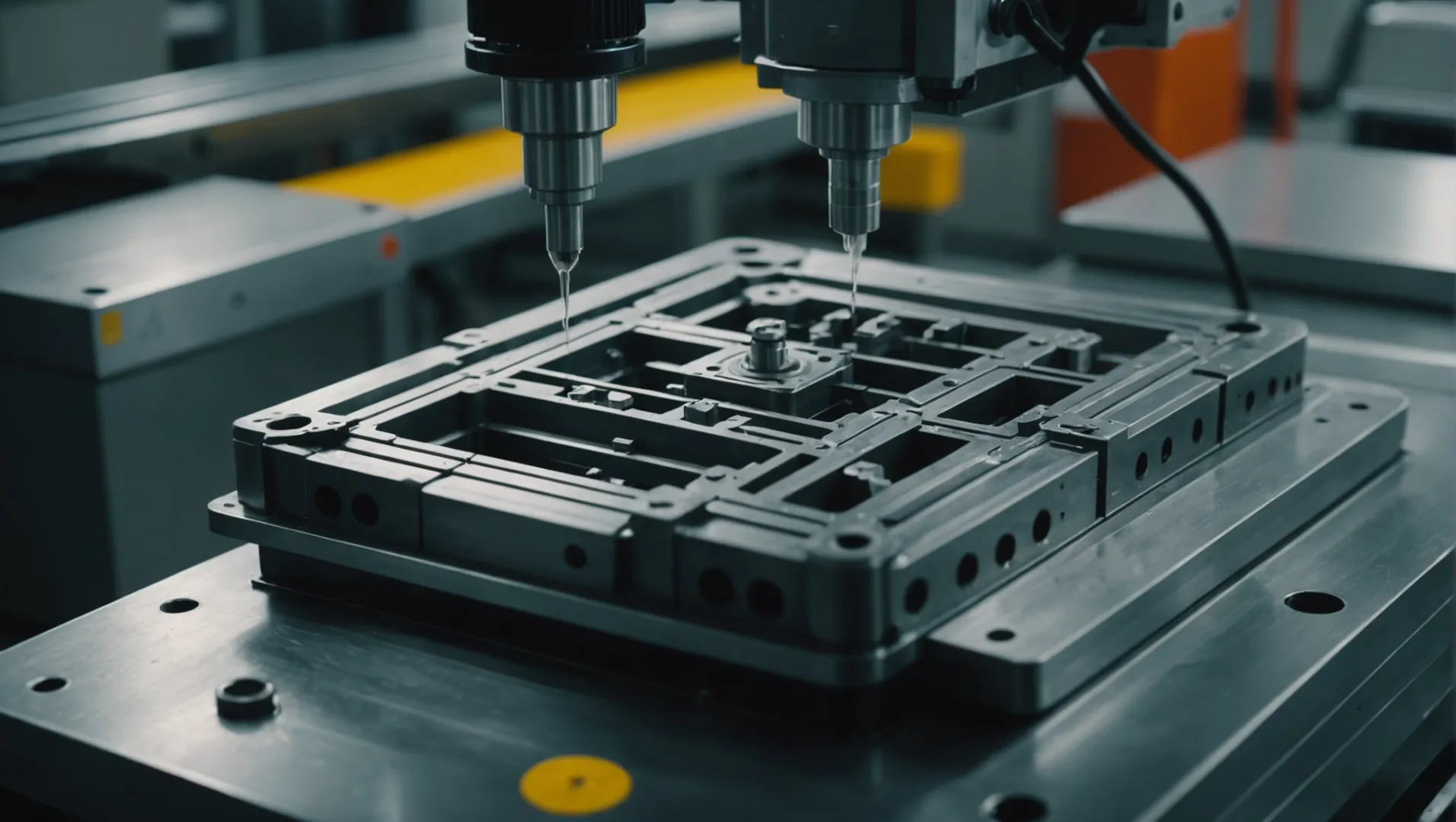 A detailed mold design showing uniform resin flow and balanced gating system.