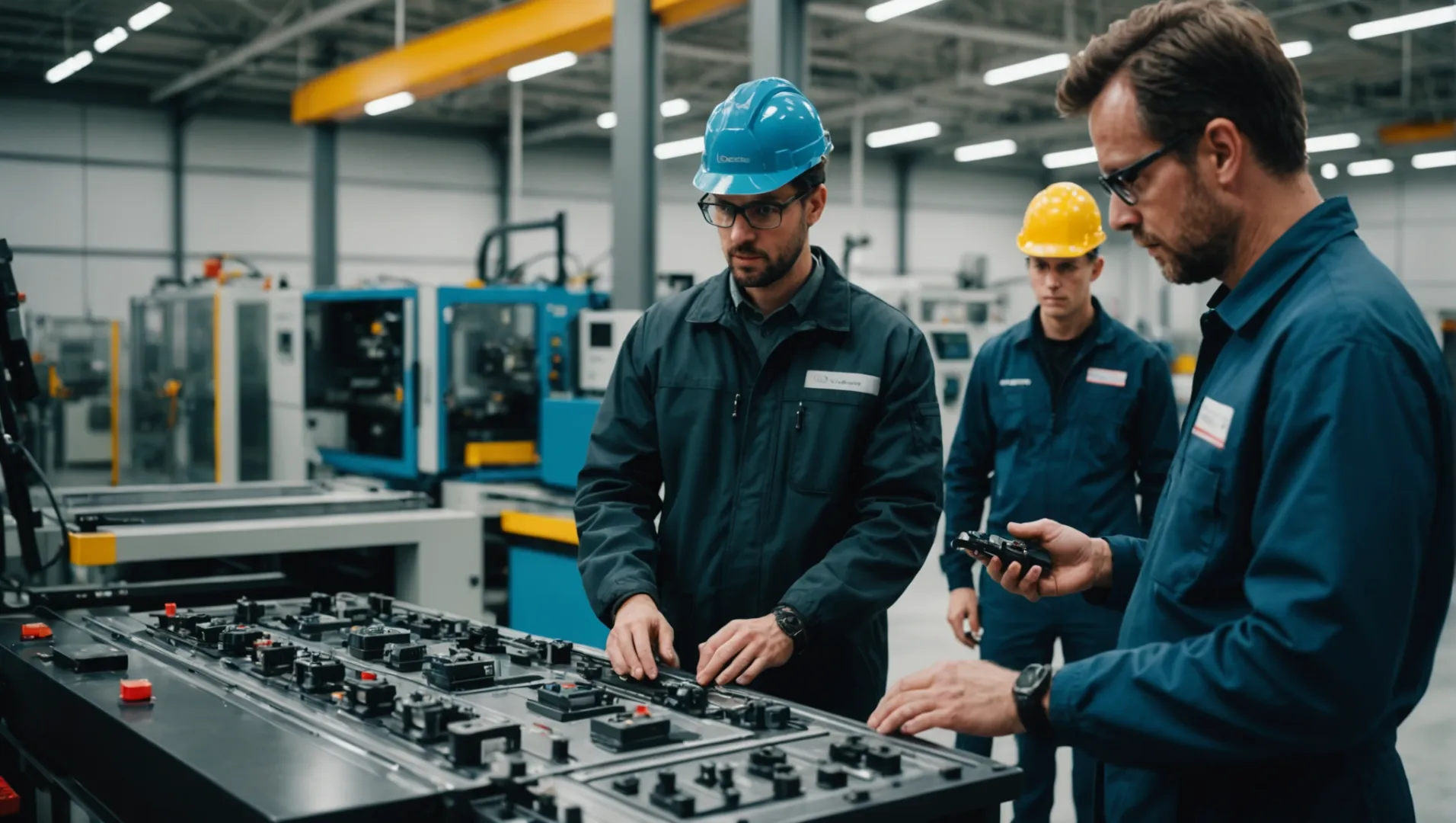 Injection molding operator training session