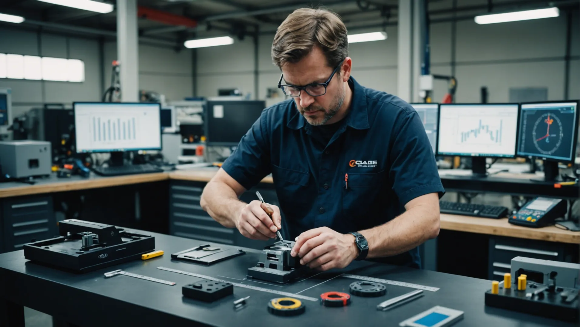 Measuring plastic mold shrinkage with calipers