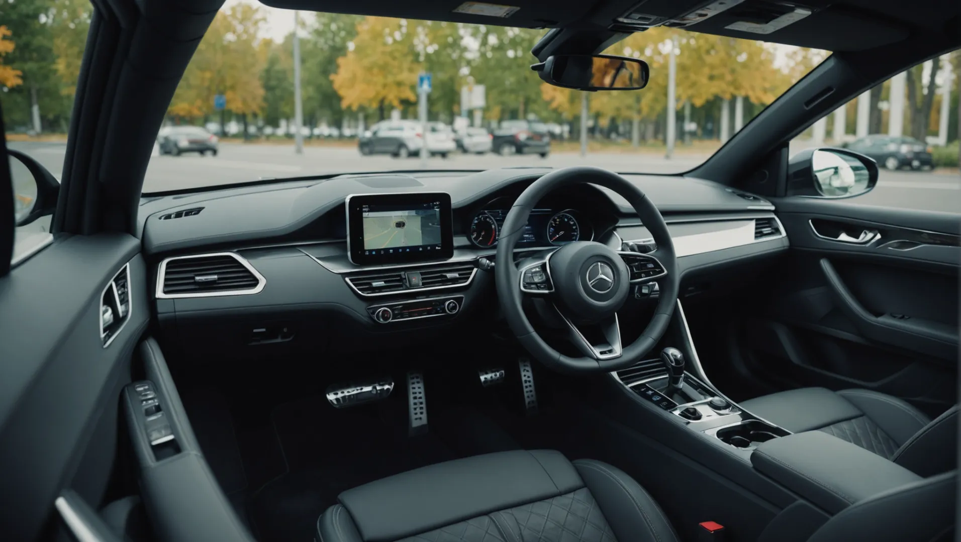 Car interior showcasing plastic components