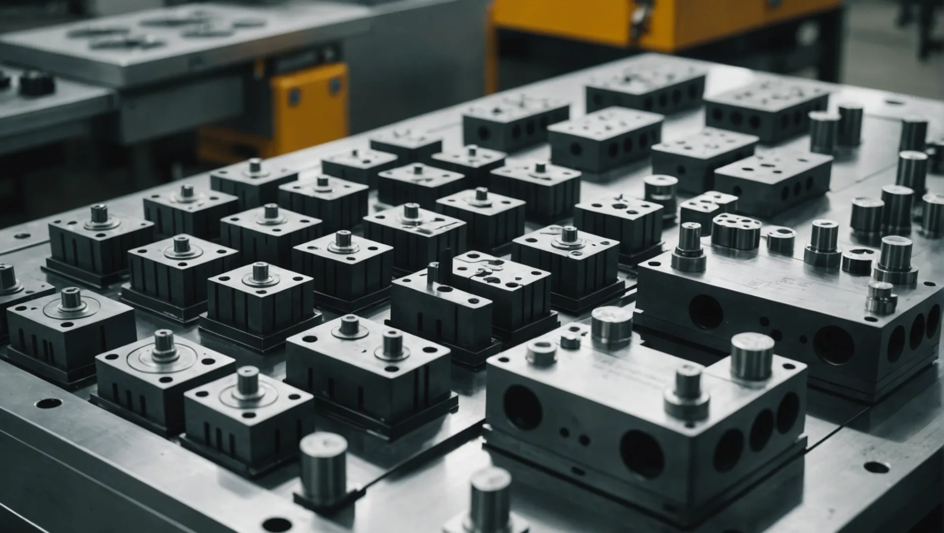 A detailed view of a precision mold design with highlighted size tolerances