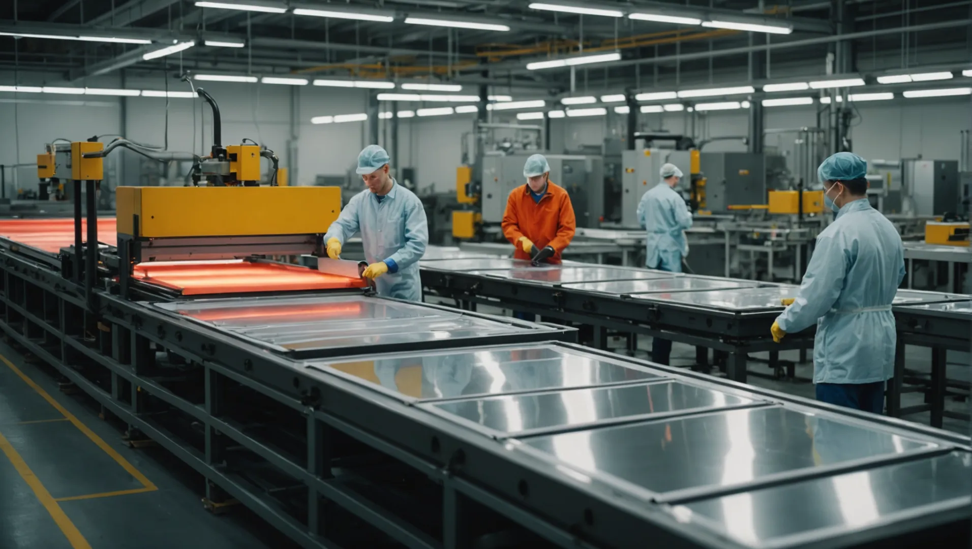 Thermoforming process for large-scale production