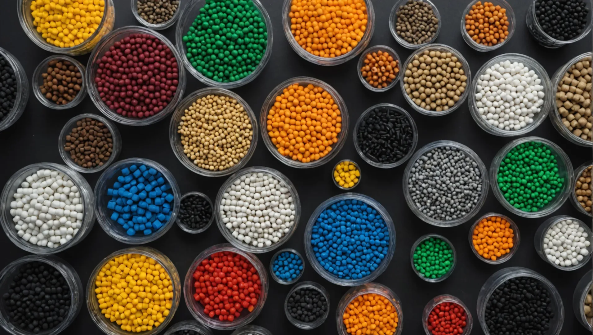 Various thermoplastic materials for injection molding