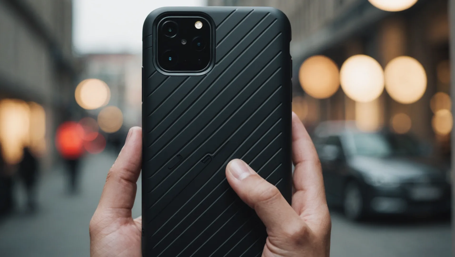 A close-up of a thin-walled smartphone case highlighting sleek design and durability