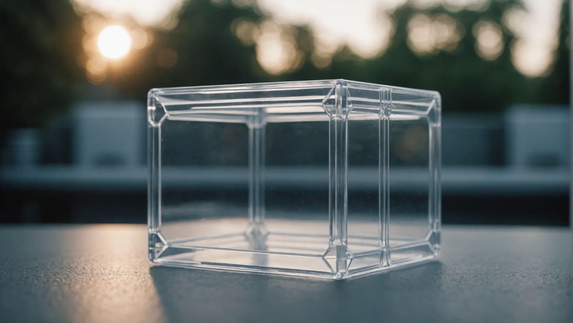 Transparent polycarbonate injection molding product demonstrating clarity and purity.